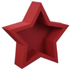 Кашпо Звезда 32*31*10 (красный) ЦД